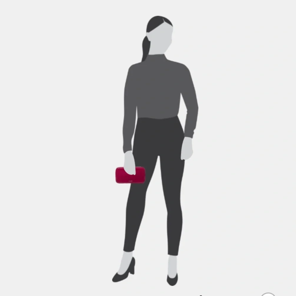 Kate Spade New York  Raspberry Tonight Stunning Leather Clutch